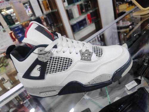 Nike Jordan retro 4 Blanco, negro y gris 28, 26.5, 26 y 25